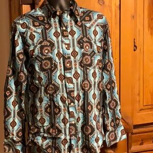 Men’s Rock & Roll Denim Long Sleeve Shirt